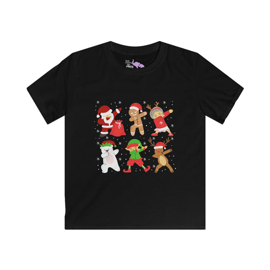 Dabbing Santa Crew Youth Softstyle Tee