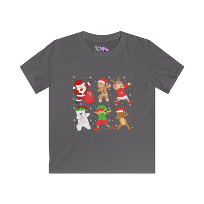 Dabbing Santa Crew Youth Softstyle Tee