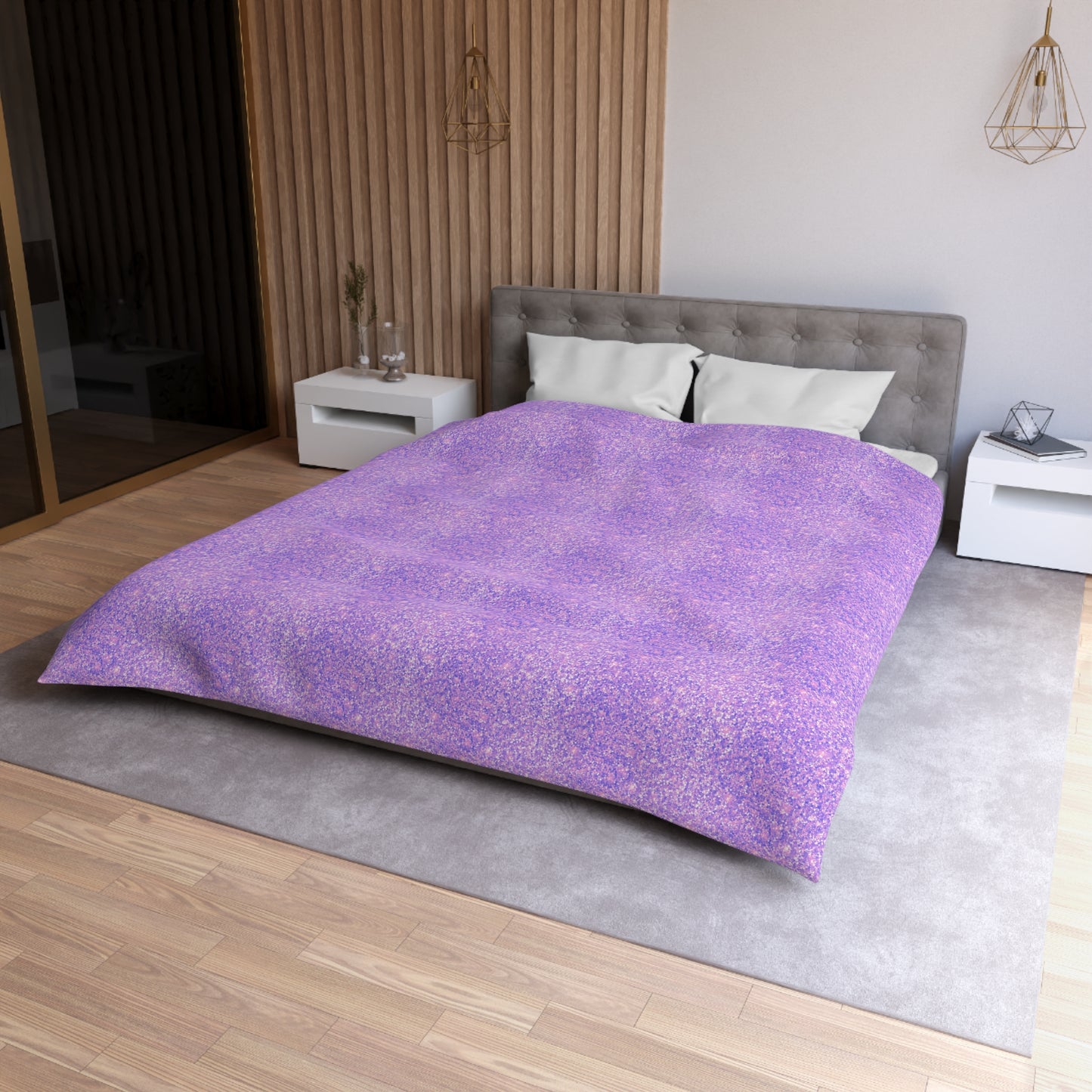 Lavender Crystal Microfiber Duvet Cover
