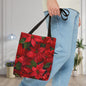 Crimson Noel Canvas Tote Bag