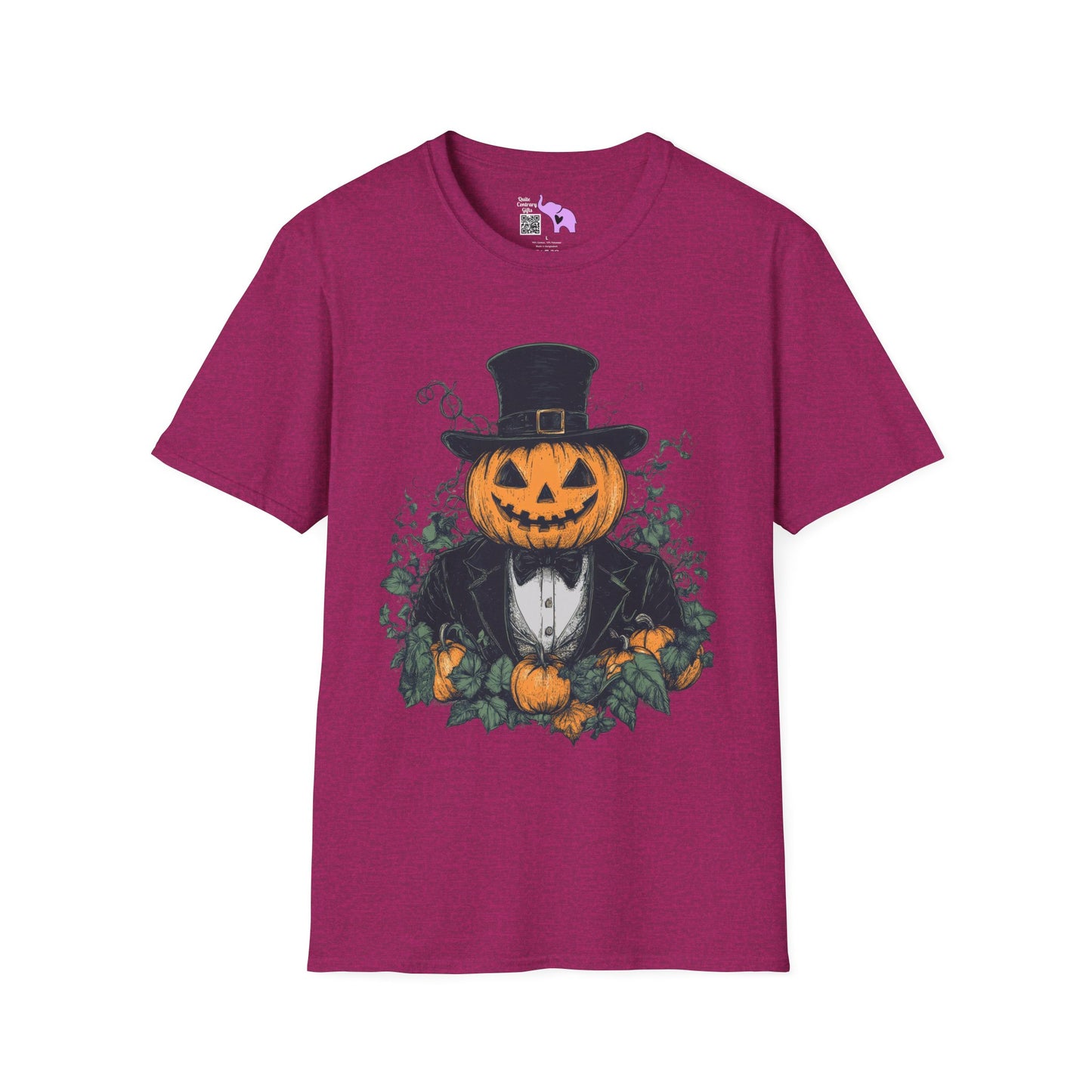 Halloween Pumpkin Man Adult T-shirt