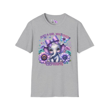 Just A Girl Who Loves Elephants Adult T-shirt