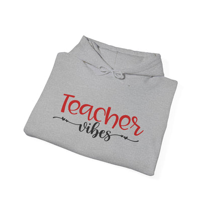 Teacher Vibes Heart Heavy Blend™ Hooded Sweatshirt