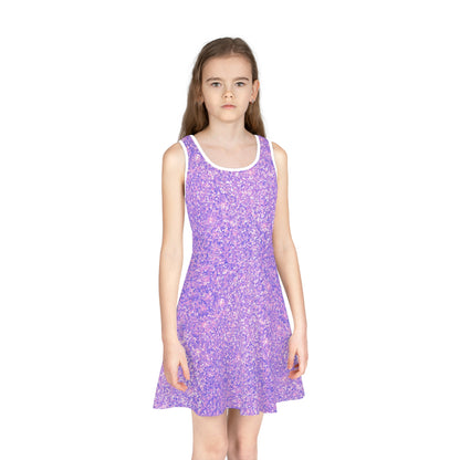 Lavender Crystal Girls' Sleeveless Sundress
