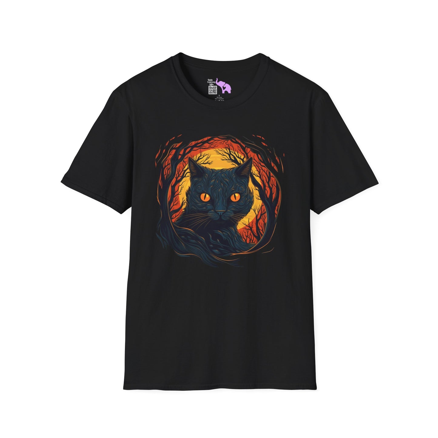 Creepy Black Cats 9 Adult T-shirt