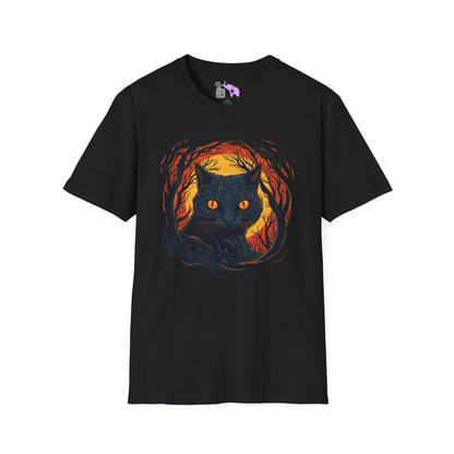 Creepy Black Cats 9 Adult T-shirt