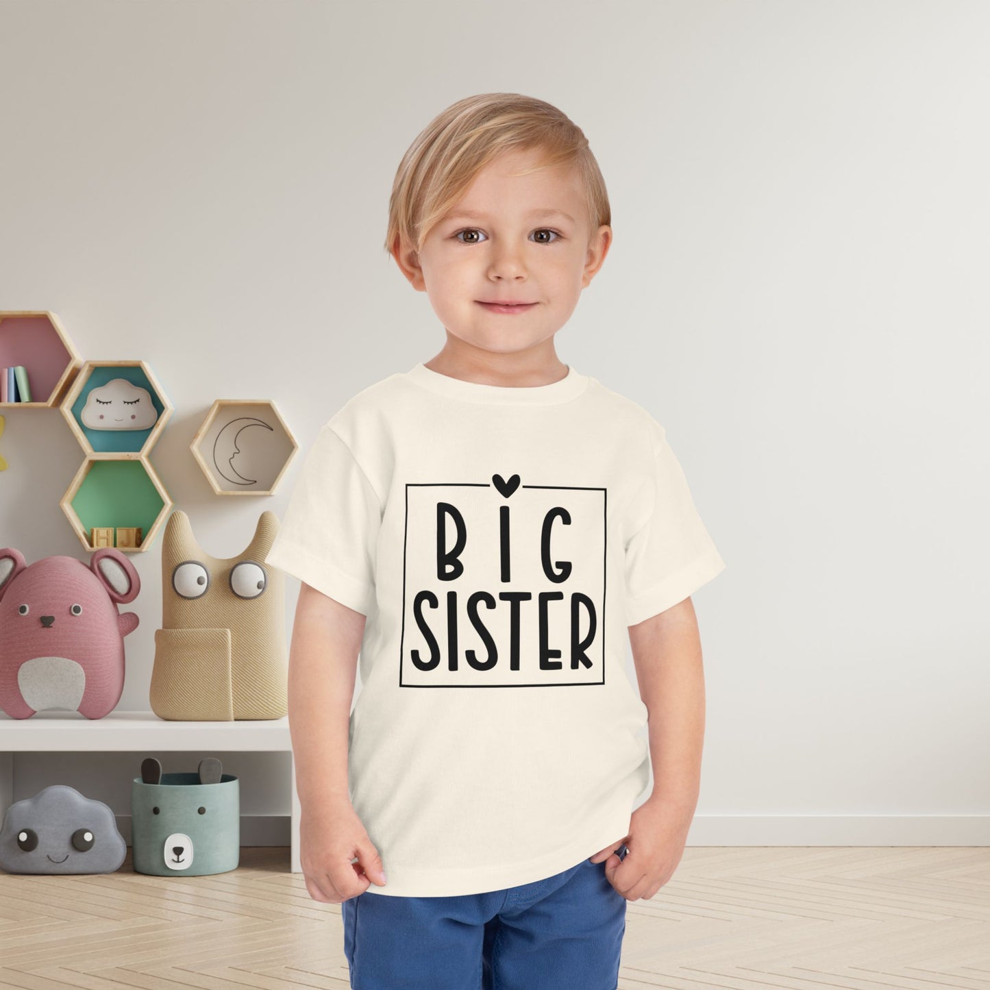 Big Sister (Heart/Box) Toddler Tee