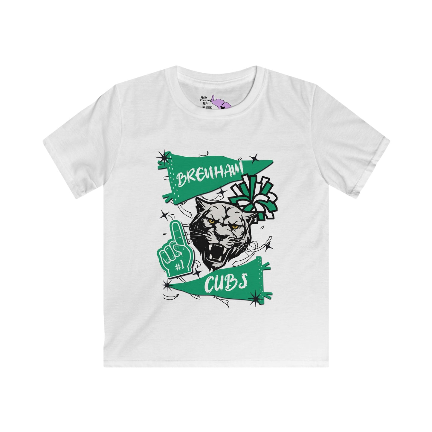 Brenham Cubs #1 Youth Softstyle Tee