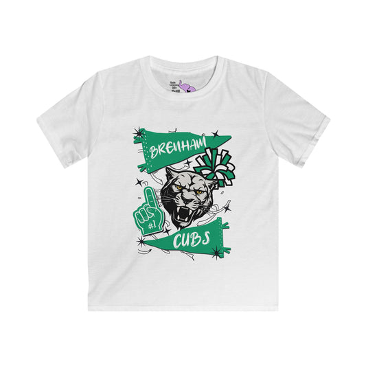Brenham Cubs #1 Youth Softstyle Tee
