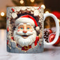 Christmas Theme 3D Image Ceramic Mug