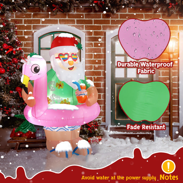 Tropical Santa Claus LED Inflatable