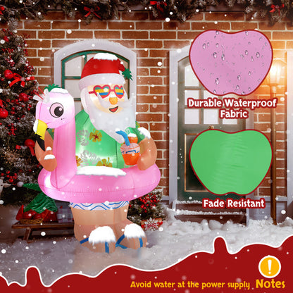 Tropical Santa Claus LED Inflatable