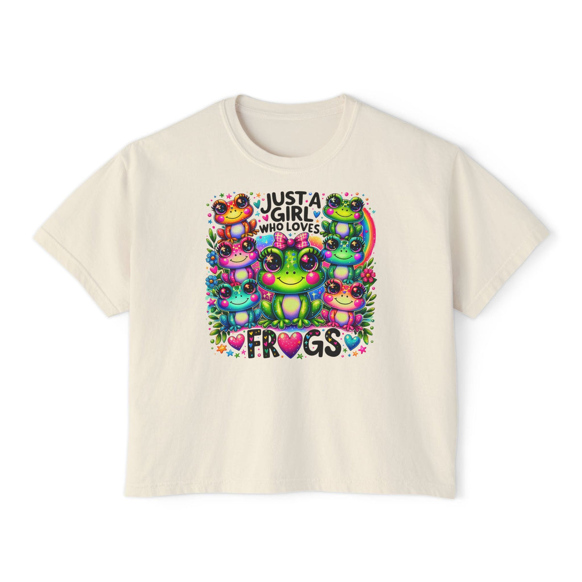 Just A Girl Who Loves Frogs Women's Boxy Tee