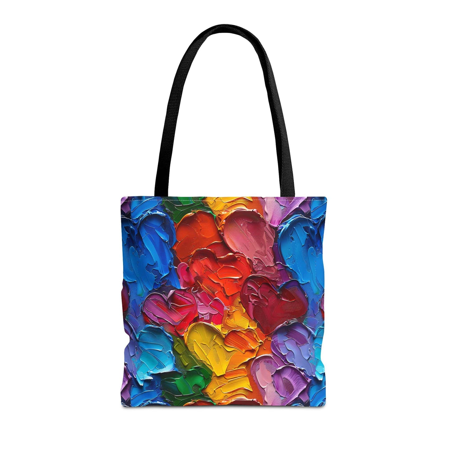 Palette Knife Hearts Canvas Tote Bag