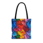 Palette Knife Hearts Canvas Tote Bag