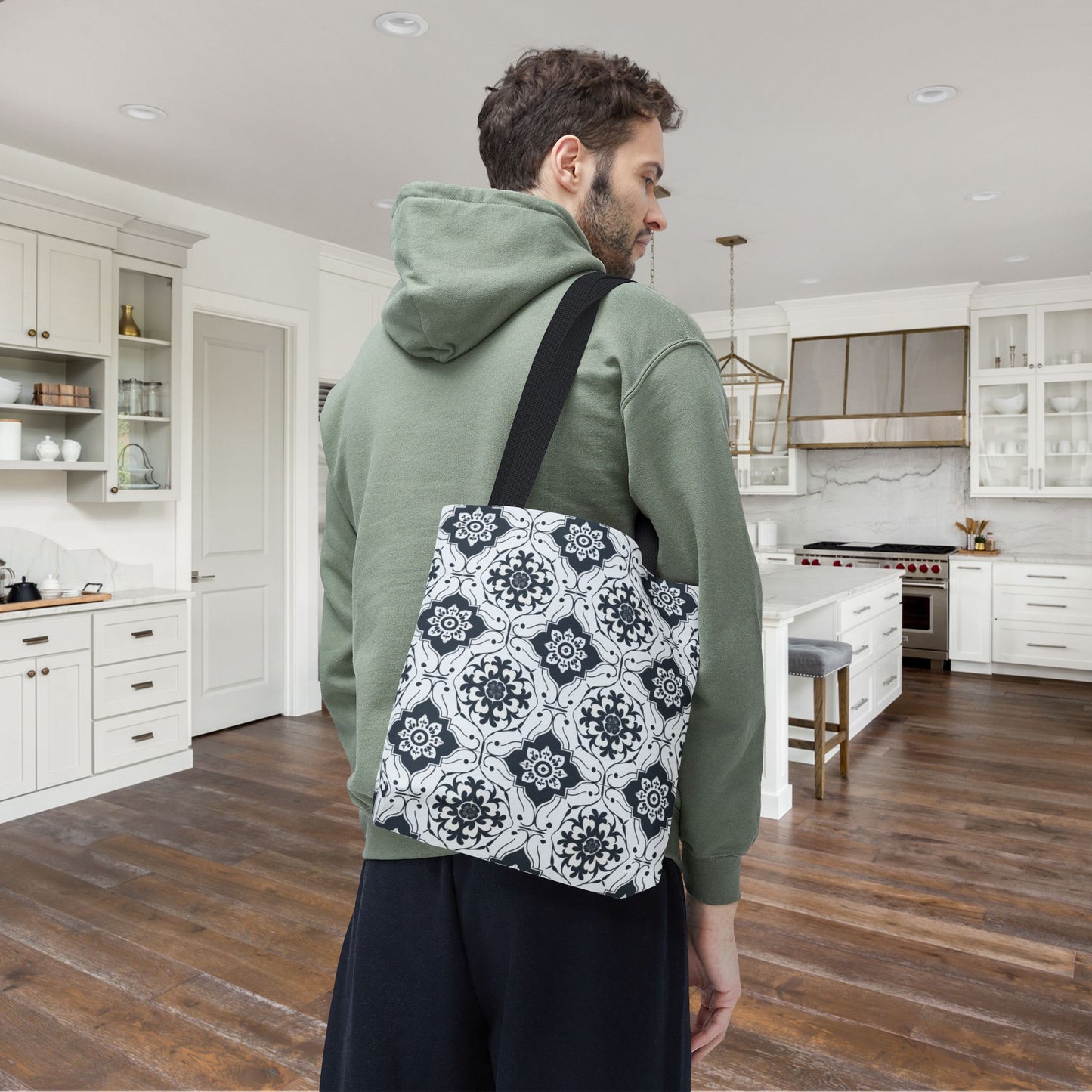 Lisbon Noir Canvas Tote Bag