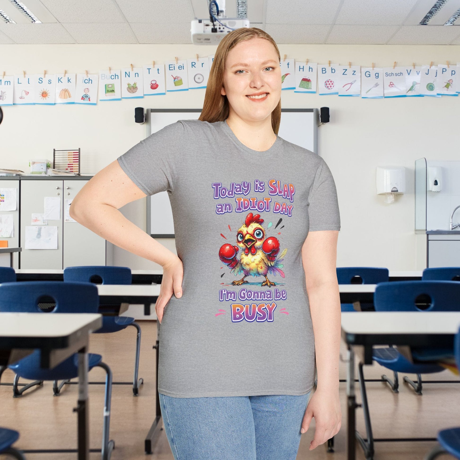 Today is Slap an Idiot Day I'm Gonna Be Busy Adult T-shirt
