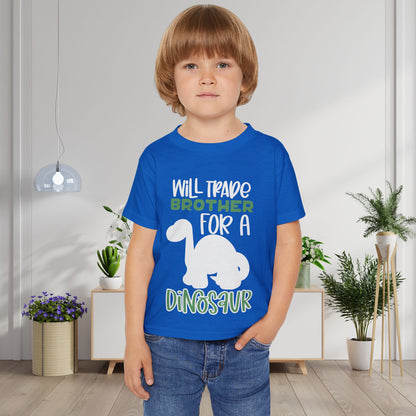 Will Trade Brother For A Dinosaur Heavy Cotton™ Toddler T-shirt