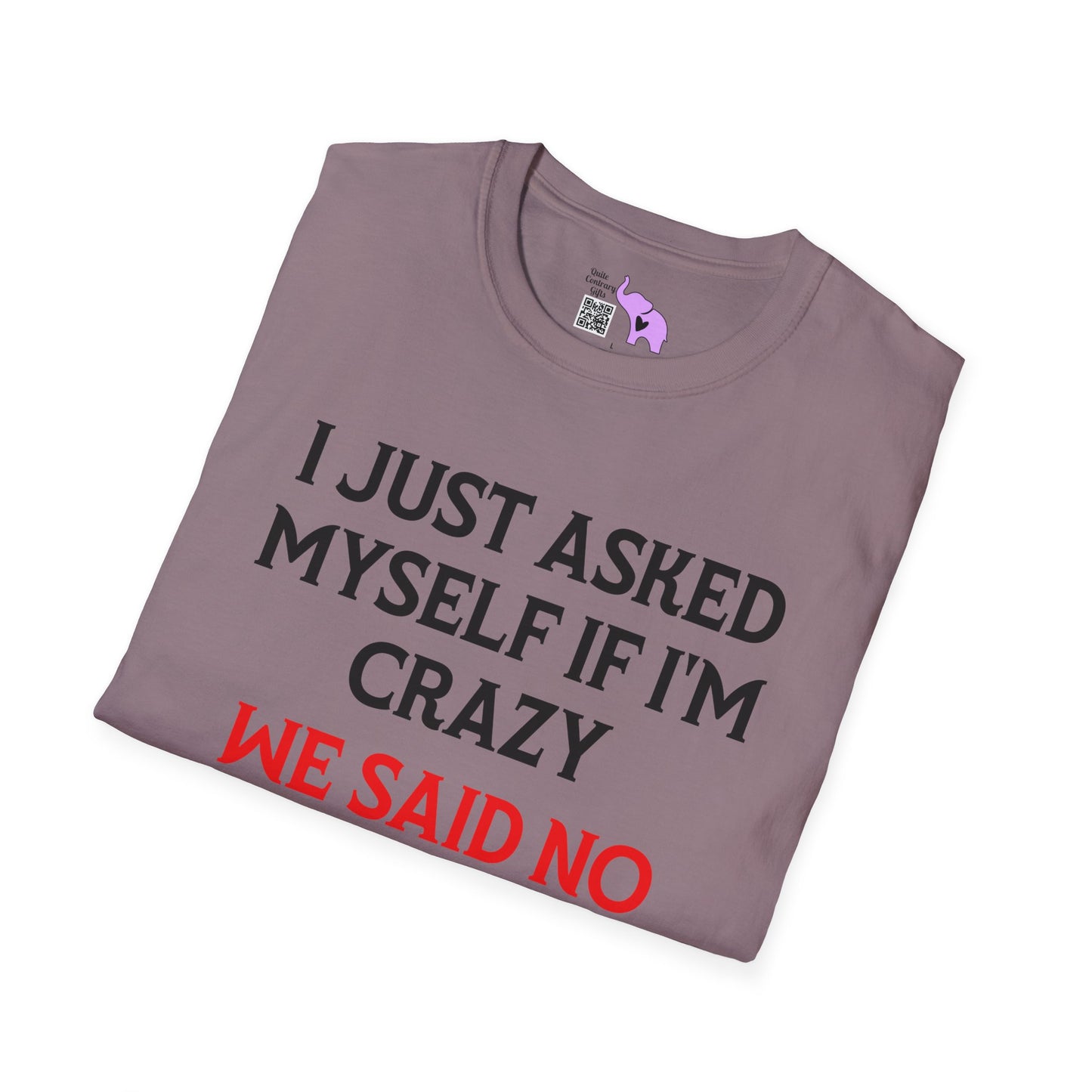 I Just Asked Myself If I'm Crazy We Said No Adult T-shirt