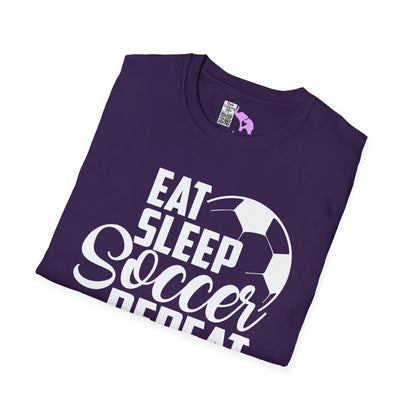 Eat Sleep Soccer Repeat Adult T-shirt