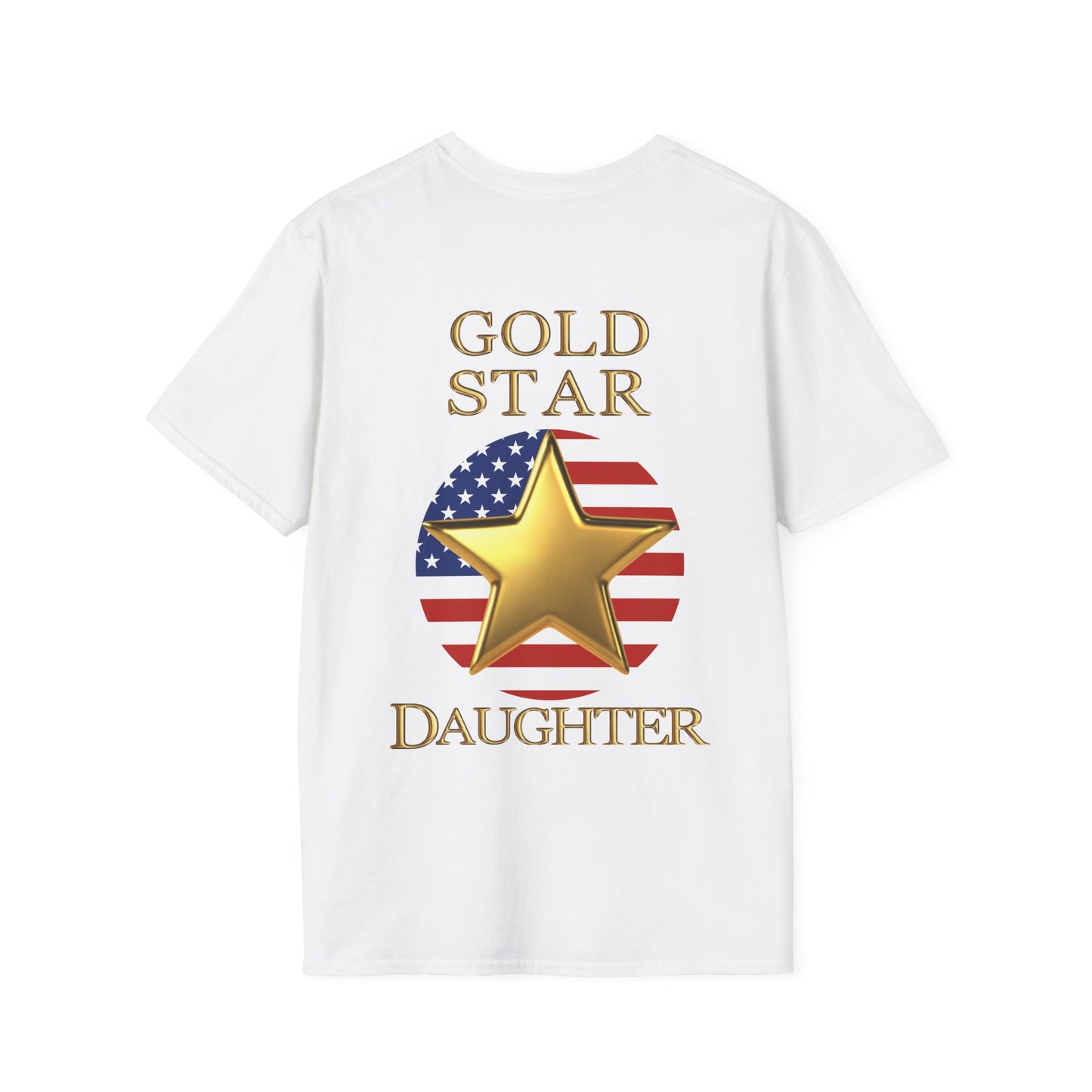 Gold Star Daughter Forever Proud Adult T-shirt