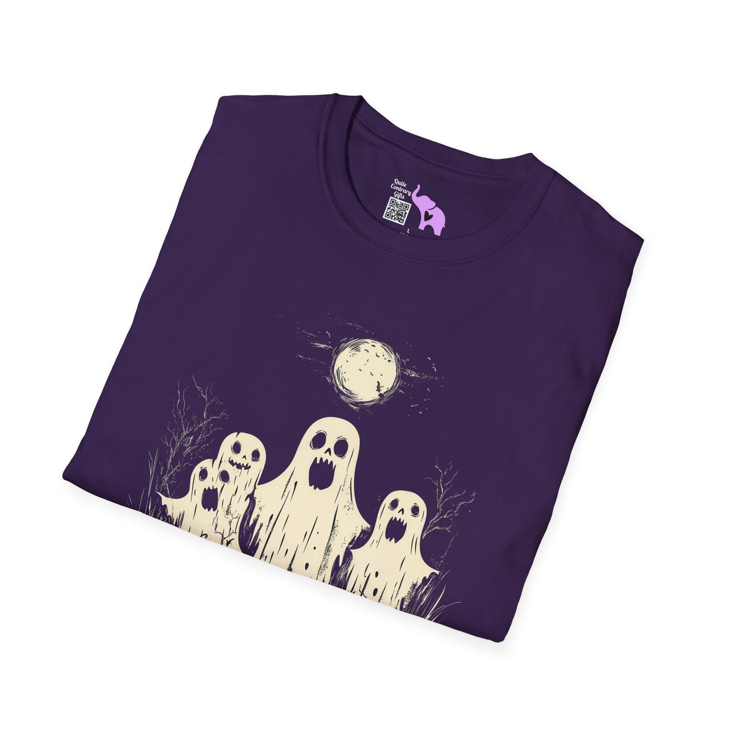 Creepy Ghost Trio Adult T-shirt