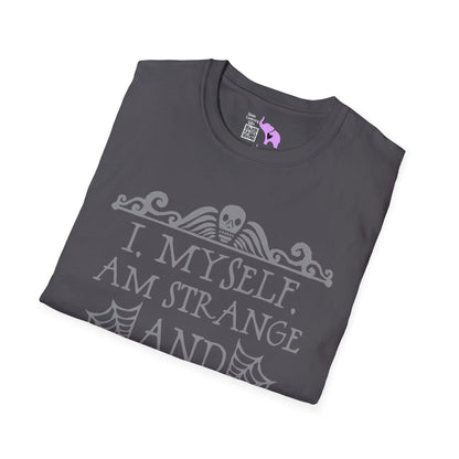 Beetlejuice I Myself Am Strange and Unusual Adult T-shirt