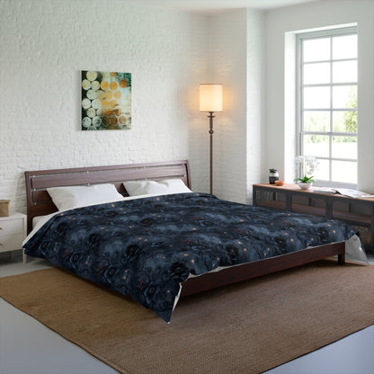 Black Roses & Vines Comforter