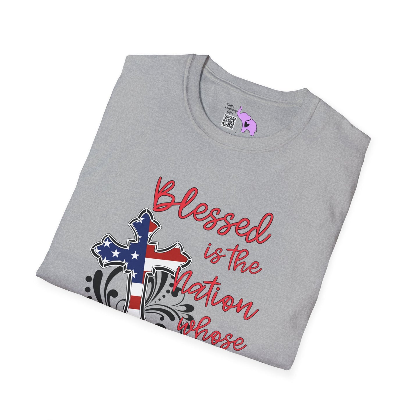 Blessed Is The Nation Whose God Is The Lord Adult T-shirt