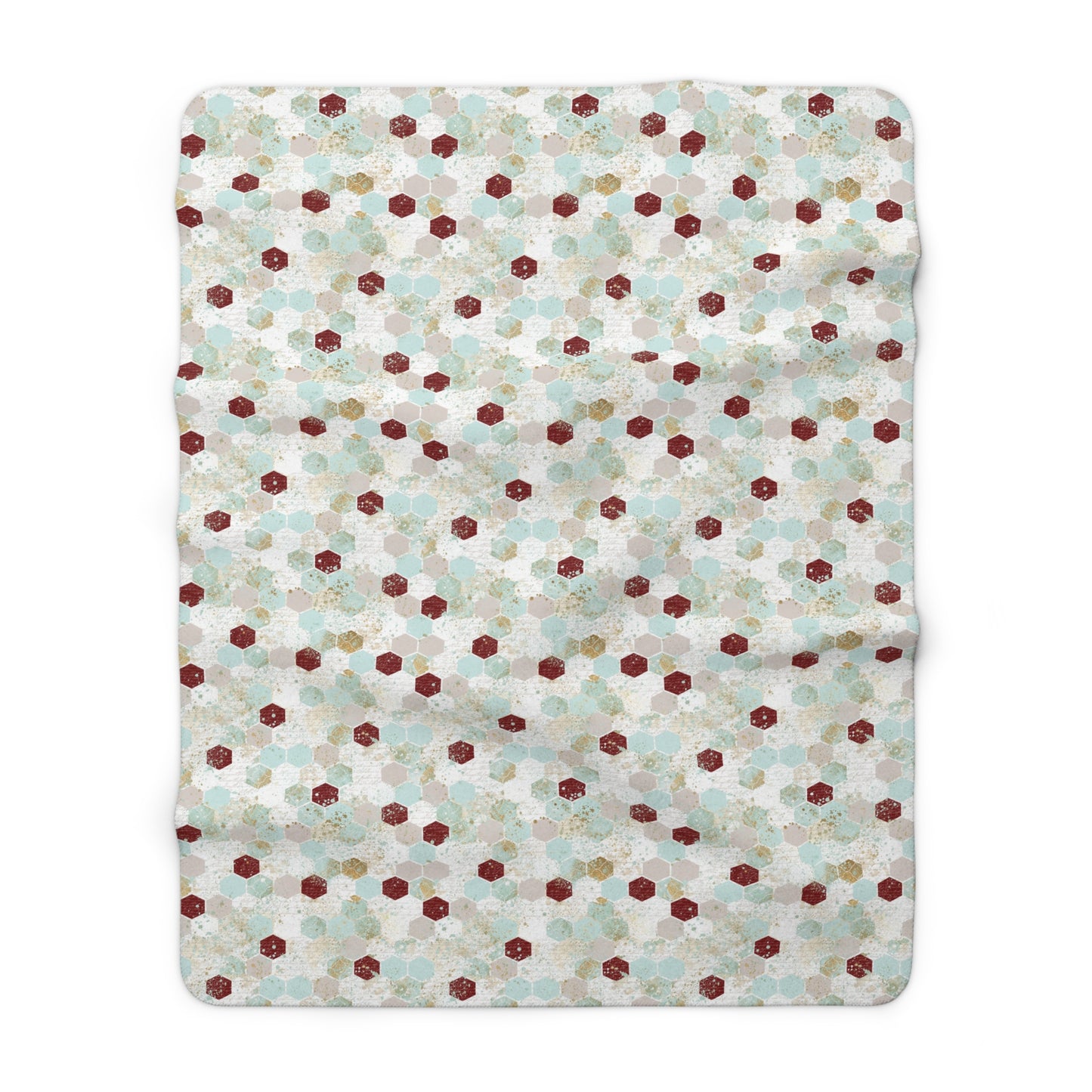 Love Letters & Honeycomb Fleece Blanket