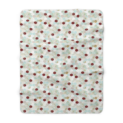 Love Letters & Honeycomb Fleece Blanket