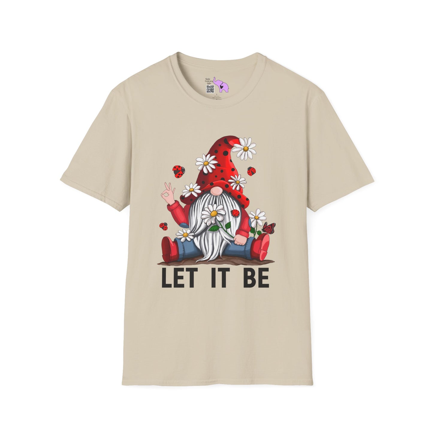 Let It Be Valentine Gnome Adult T-shirt