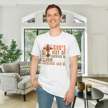 Autumn Is God's Way Of Showing Us How Beautiful Change Can Be Adult T-shirt