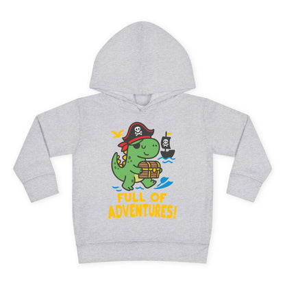 Full of Adventures (Dinosaur Pirate) Toddler Hoodie