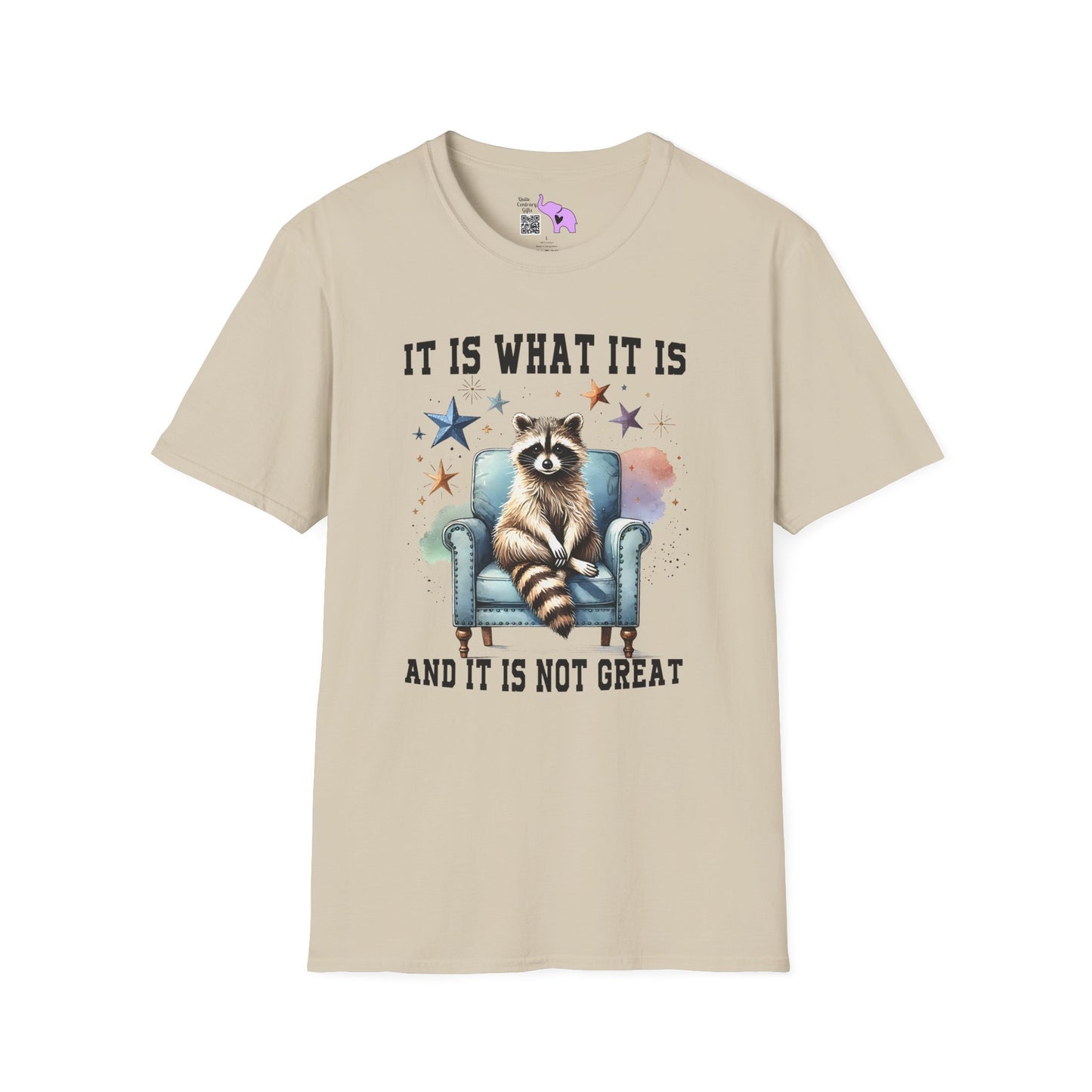 It Is What It Is And It's Not Great Racoon (2) Adult T-shirt
