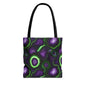 Amethyst & Lime Fracture Canvas Tote Bag