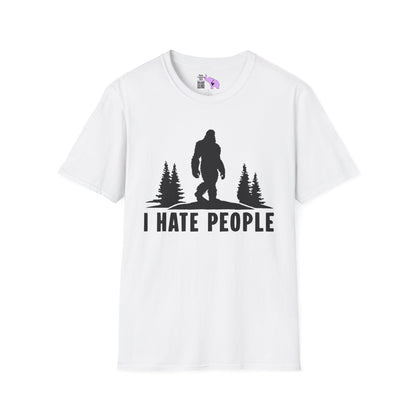 Bigfoot: I Hate People Adult T-shirt