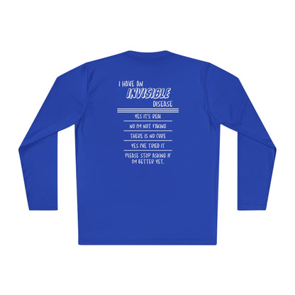 I'm An Invisible Warrior Chronic Illness Adult Long Sleeve Tee