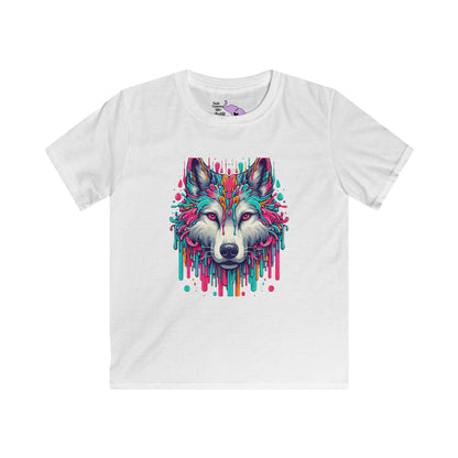 Colorful Wolf Youth Softstyle Tee