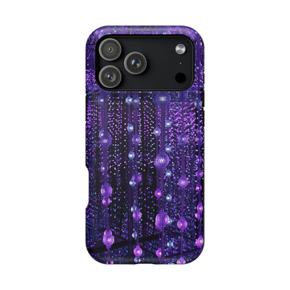 Purple Raindrops MagSafe® Compatible Tough Case for iPhone