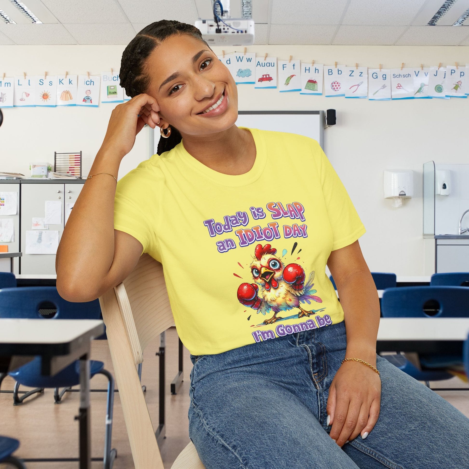 Today is Slap an Idiot Day I'm Gonna Be Busy Adult T-shirt