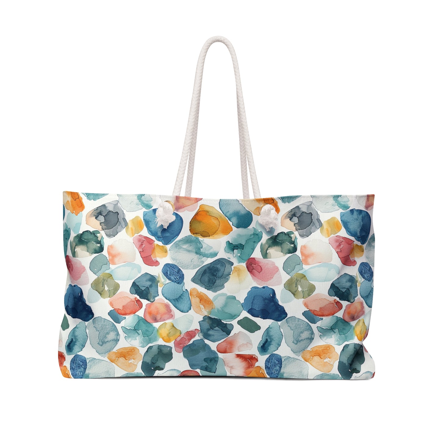 Watercolor Pebble Terrazzo Weekender Bag