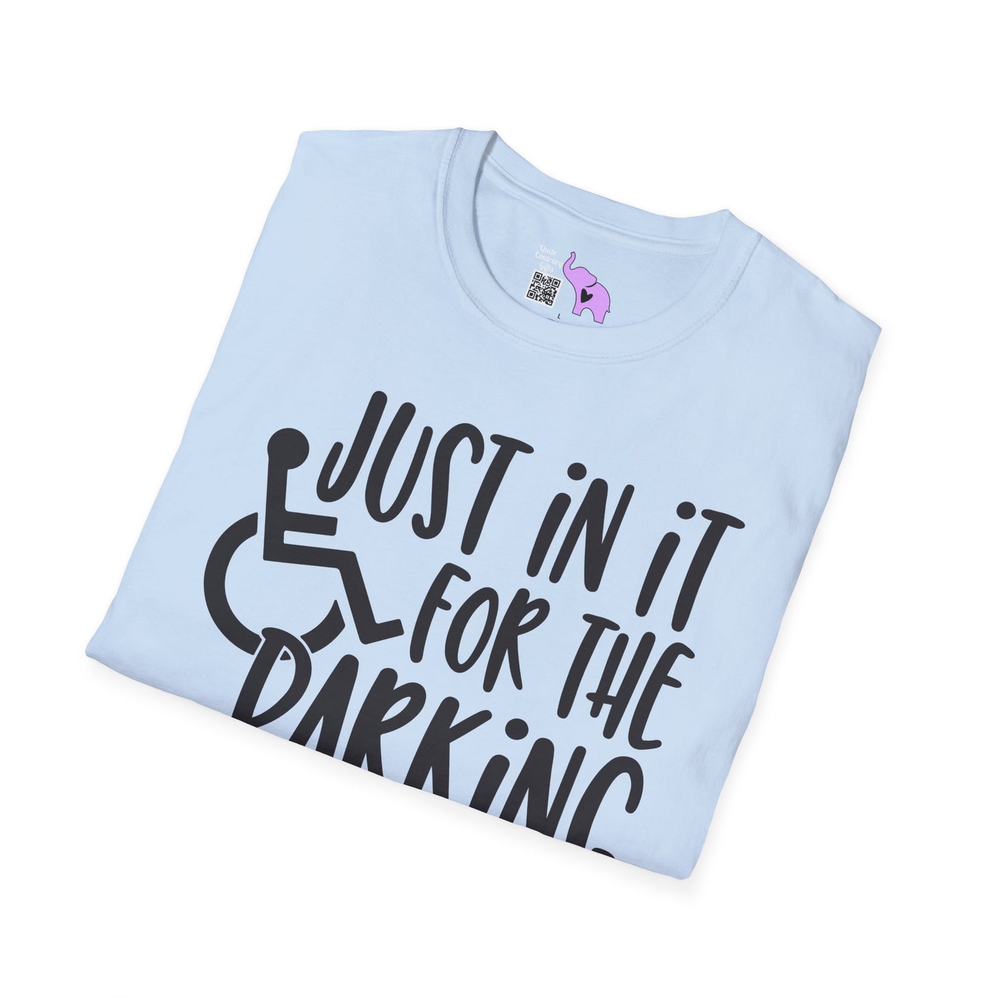 Just In It For The Parking (Wheelchair User) Adult T-shirt