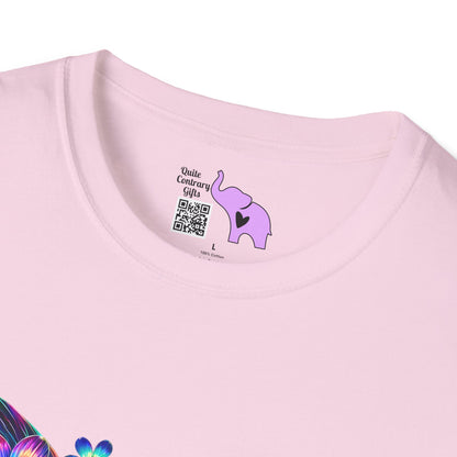 Colorful Floral Butterfly Adult T-shirt