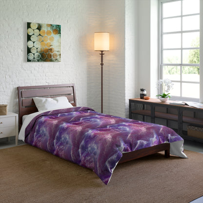 Blush Orchid Sheer & Lace Basic Bedding Set