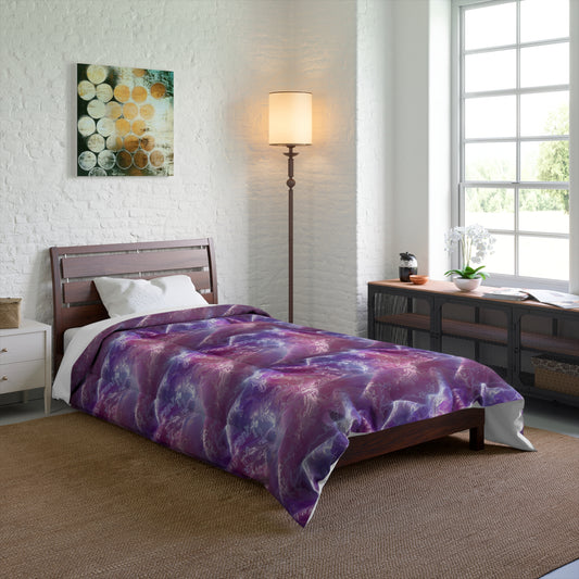 Blush Orchid Sheer & Lace Basic Bedding Set