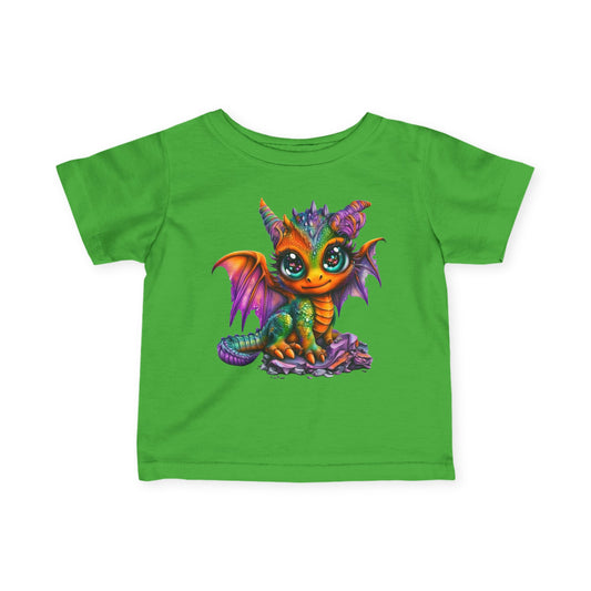 Colorful Baby Dragon Infant Soft T-Shirt