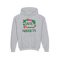 Nice Until Proven Naughty Youth Heavy Blend Hooded Sweatshirt