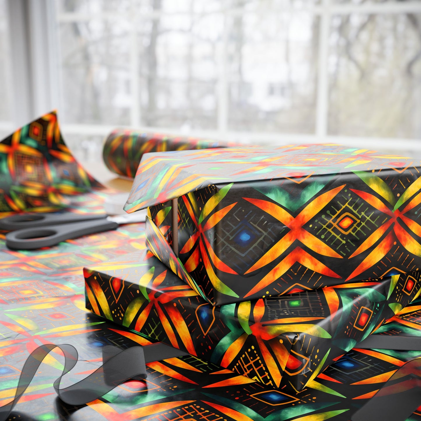 Legacy Lines Kwanzaa Wrapping Paper