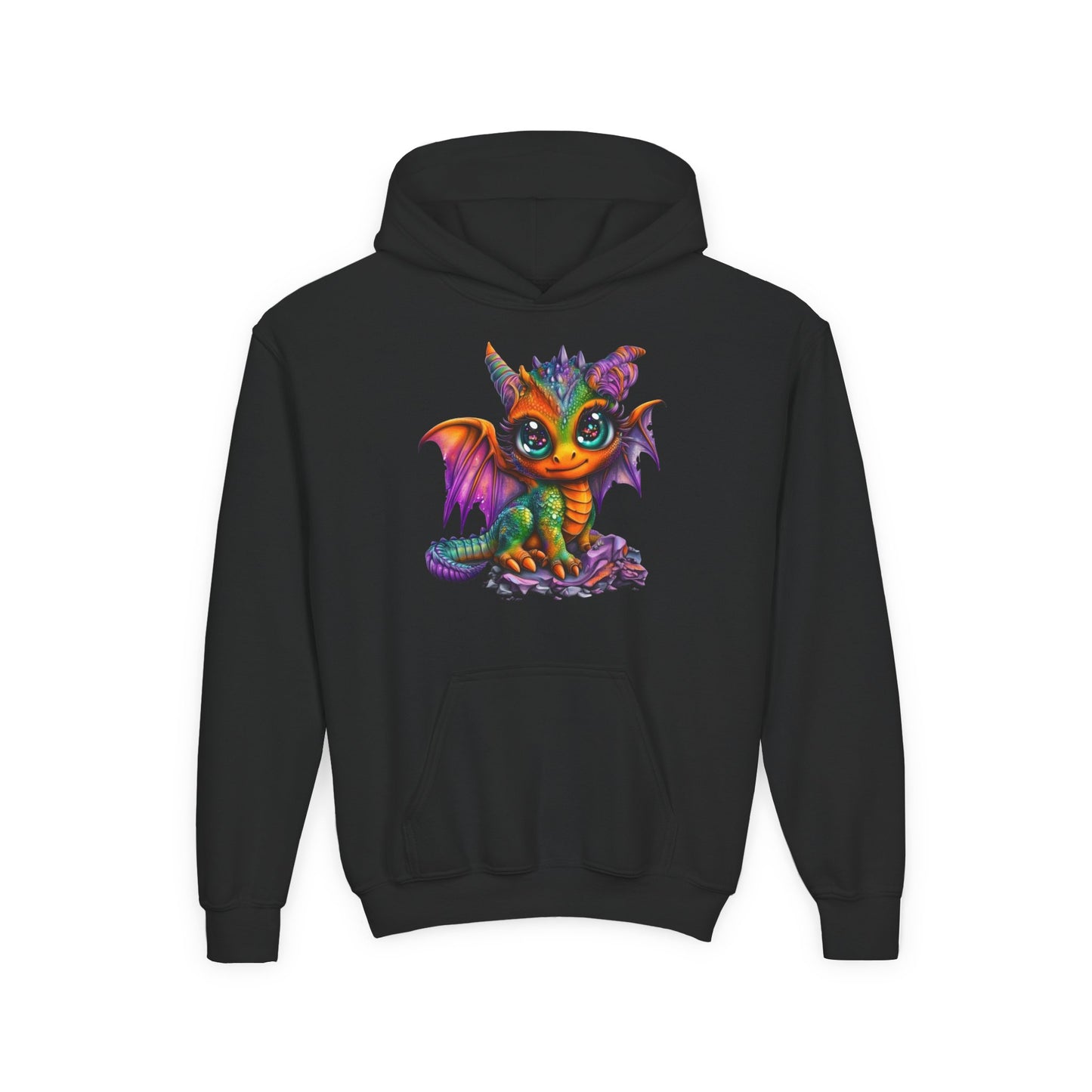Colorful Baby Dragon Youth Hoodie